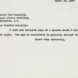 Letter: 1947 April 10