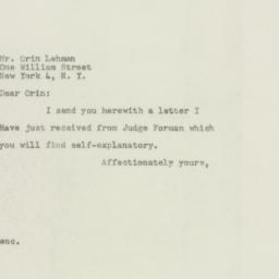 Letter: 1948 November 22