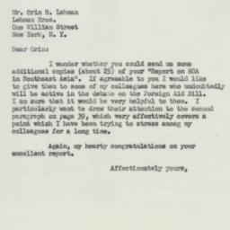 Letter: 1951 July 16