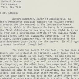 Letter: 1948 April 3