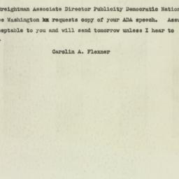 Telegram: 1948 April 13