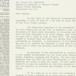 Letter: 1954 December 7