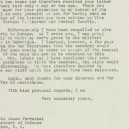 Letter: 1948 March 1