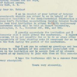 Letter: 1938 October 19