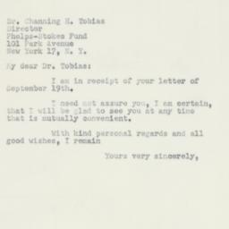 Letter: 1951 September 25
