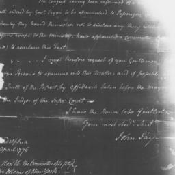 Document, 1776 April 27