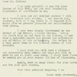 Letter: 1950 July 26