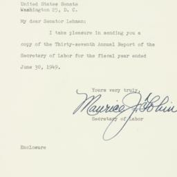 Letter: 1950 May 2