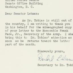 Letter: 1952 February 11
