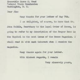 Letter: 1955 May 11