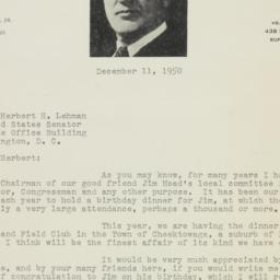 Letter: 1950 December 11