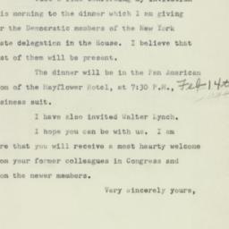 Letter: 1951 February 1