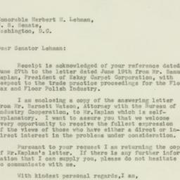 Letter: 1951 July 3