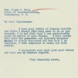 Letter: 1933 January 18