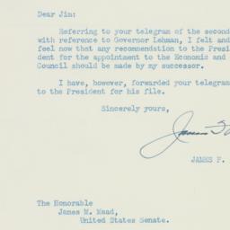 Letter: 1947 January 9