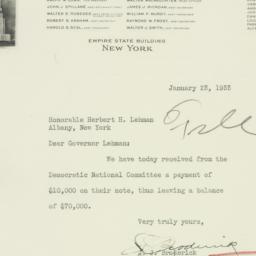 Letter: 1933 January 23