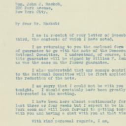 Letter: 1930 December 8