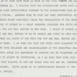 Telegram: 1962 December 12
