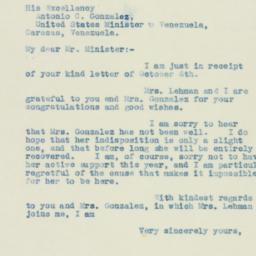 Letter: 1938 October 12