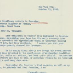 Letter: 1933 October 31