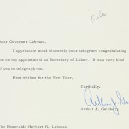Letter: 1960 December 30