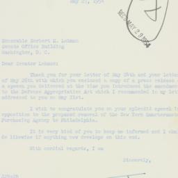 Letter: 1954 May 27