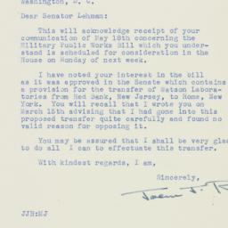 Letter: 1950 May 19