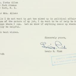 Letter: 1949 October 18