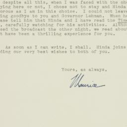 Letter: 1943 May 1