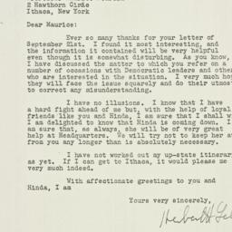 Letter: 1949 September 26