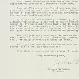 Letter: 1943 May 5