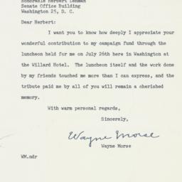 Letter: 1956 August 13