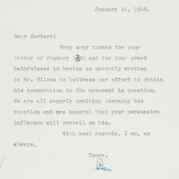 Letter: 1948 January 14