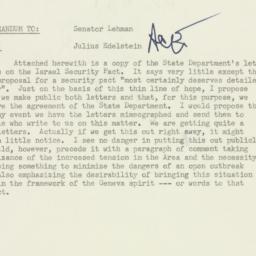Memorandum: 1955 October 29