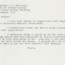 Letter: 1955 August 23