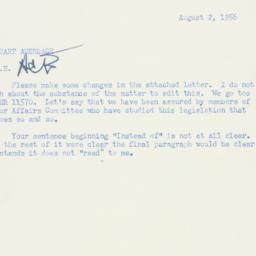 Memorandum: 1956 August 2
