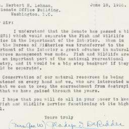 Letter: 1956 June 18