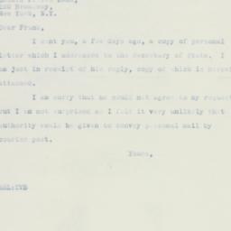 Letter: 1935 September 7