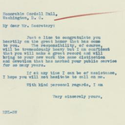 Letter: 1933 February 28