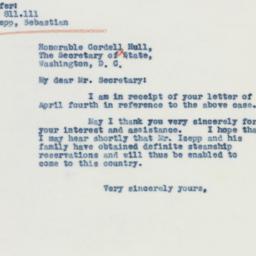 Letter: 1941 April 14