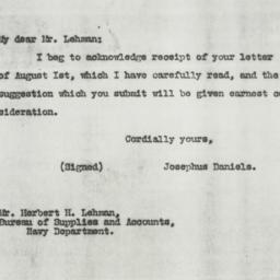 Letter: 1917 August 6