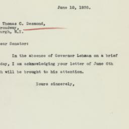 Letter: 1936 June 10