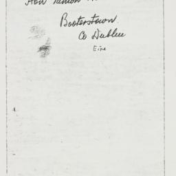 Memorandum: n.d.