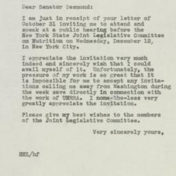 Letter: 1945 November 5