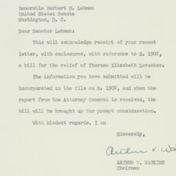 Letter: 1953 June 9