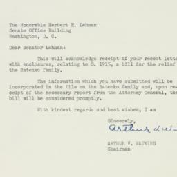 Letter: 1953 April 17