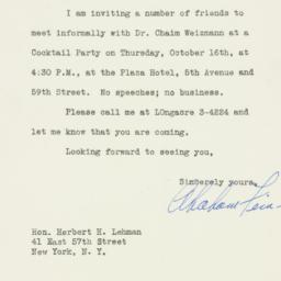 Letter: 1947 October 3