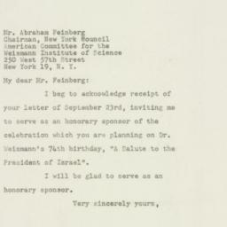 Letter: 1948 September 29