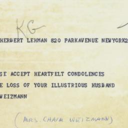 Telegram: 1963 December 8