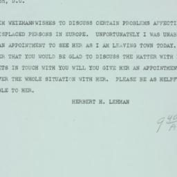 Telegram: 1945 December 31